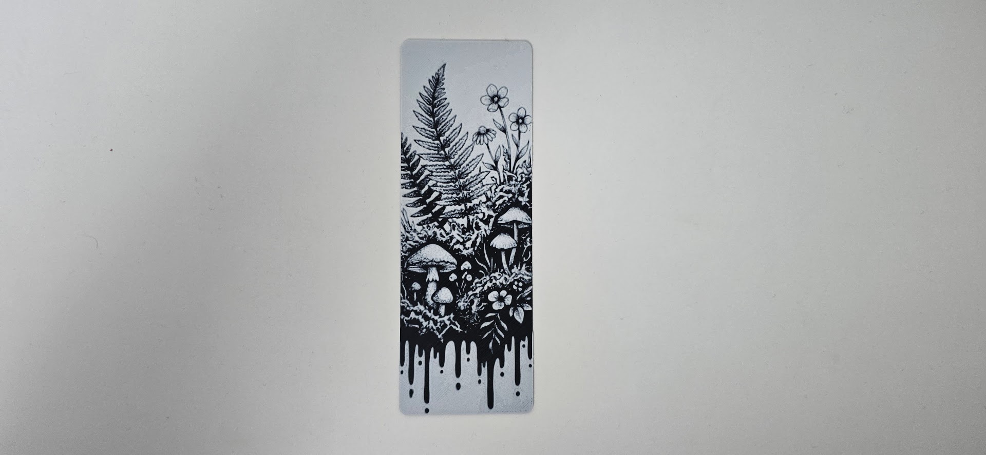 Forest Mushrooms & Fern Bookmark