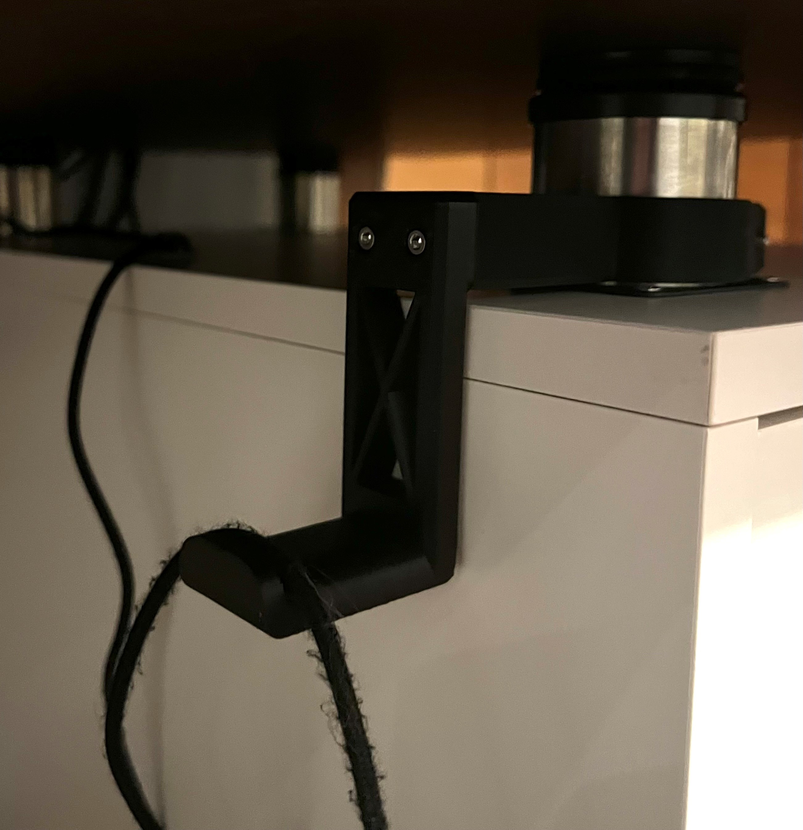 Headphones hanger for Ikea ALEX by Mikołaj Download free STL model