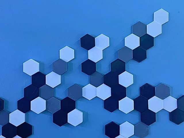 hexagon wall art