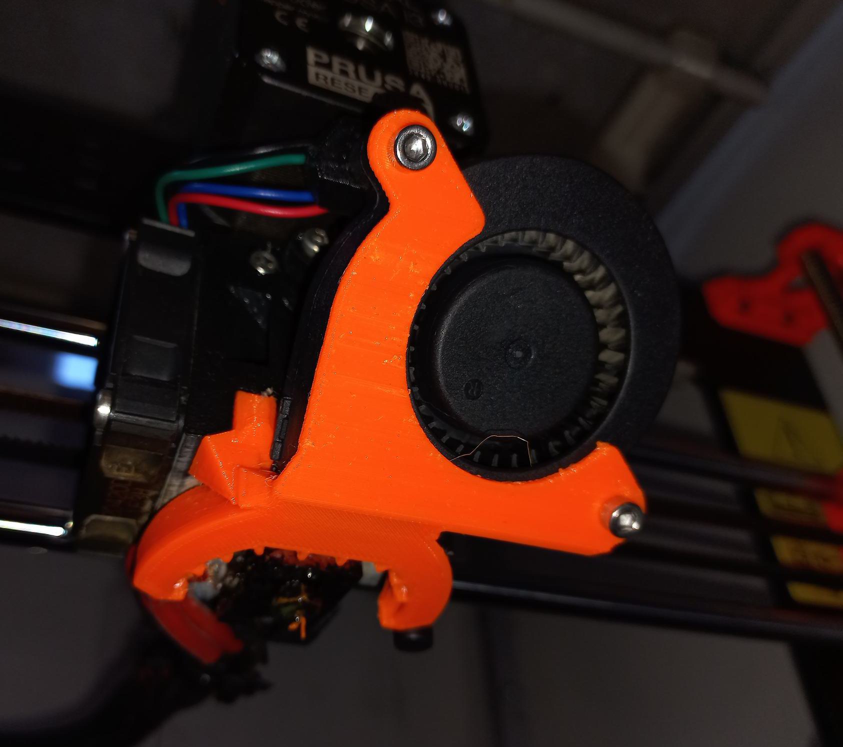 Hybrid fan shroud for MK3S+