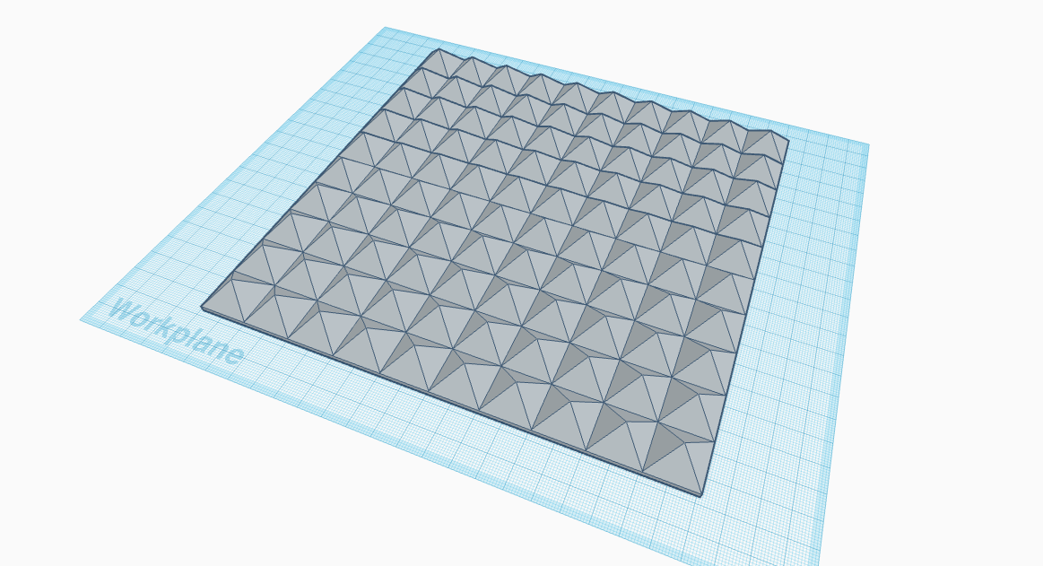 10in x 10in pyramids wall tile