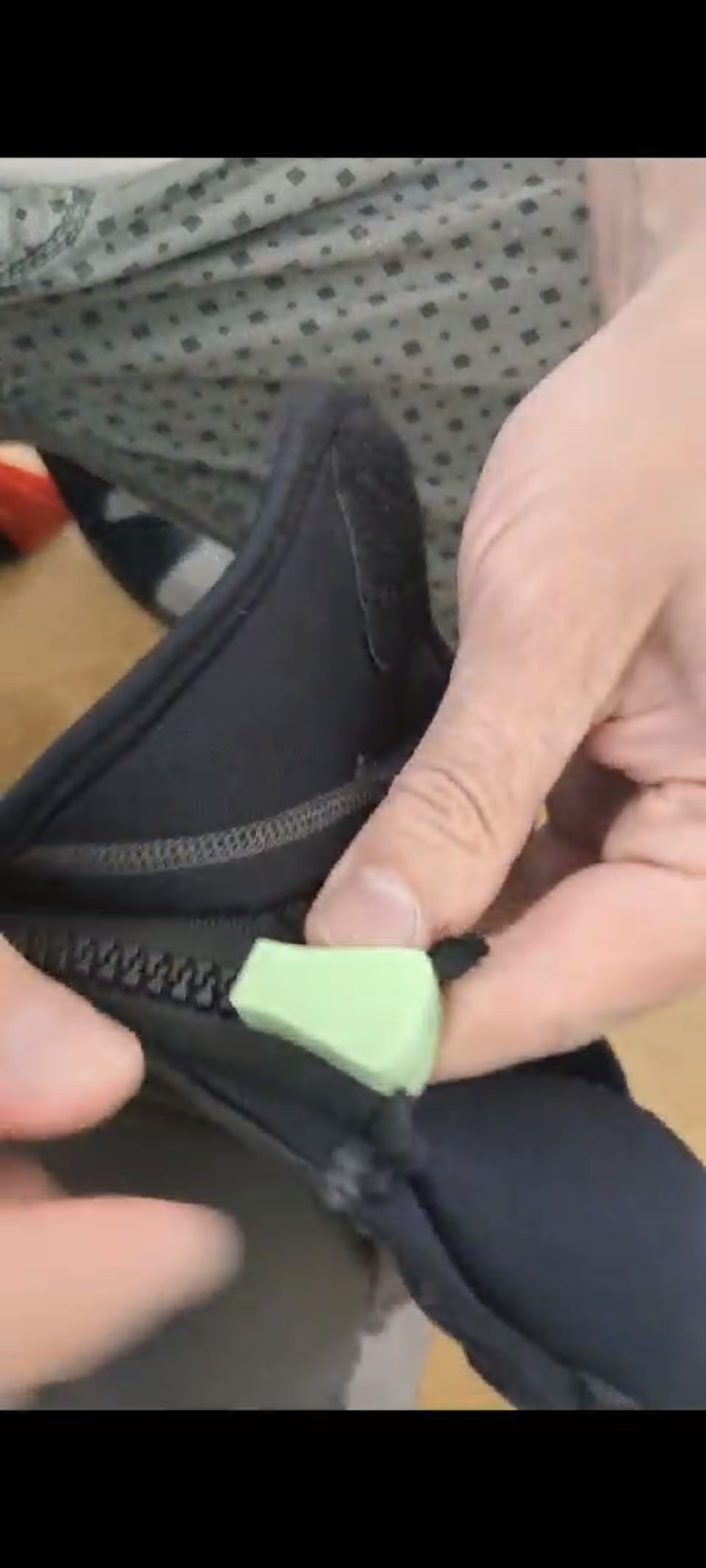 Reparatur Zip Slider für Neopren Anzug
