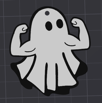 Ripped Ghost Keychain v2