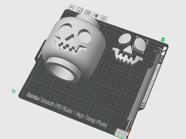 Easy Print Mega Lego Skeleton Skull