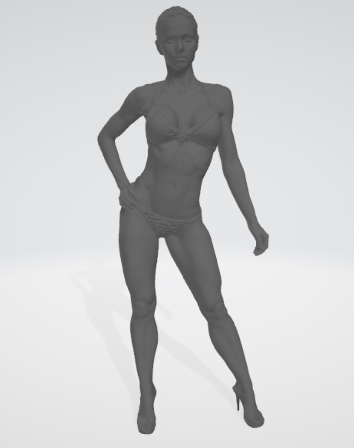 Model swimsuit pose
