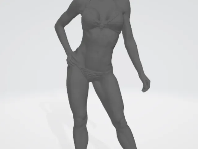 Model swimsuit pose