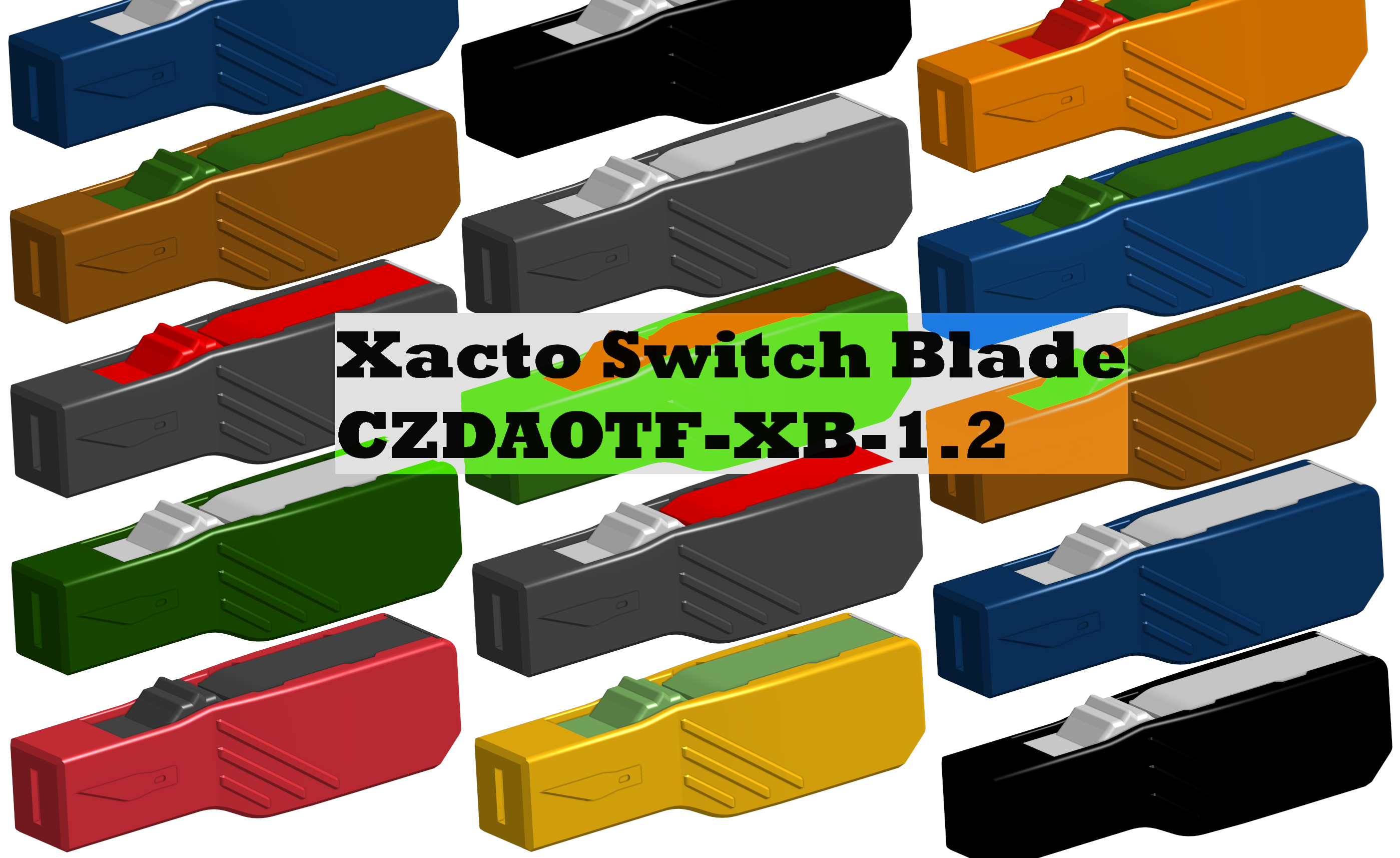 Xacto Blade Double Action OTF by Comrade_Zach Download free STL model