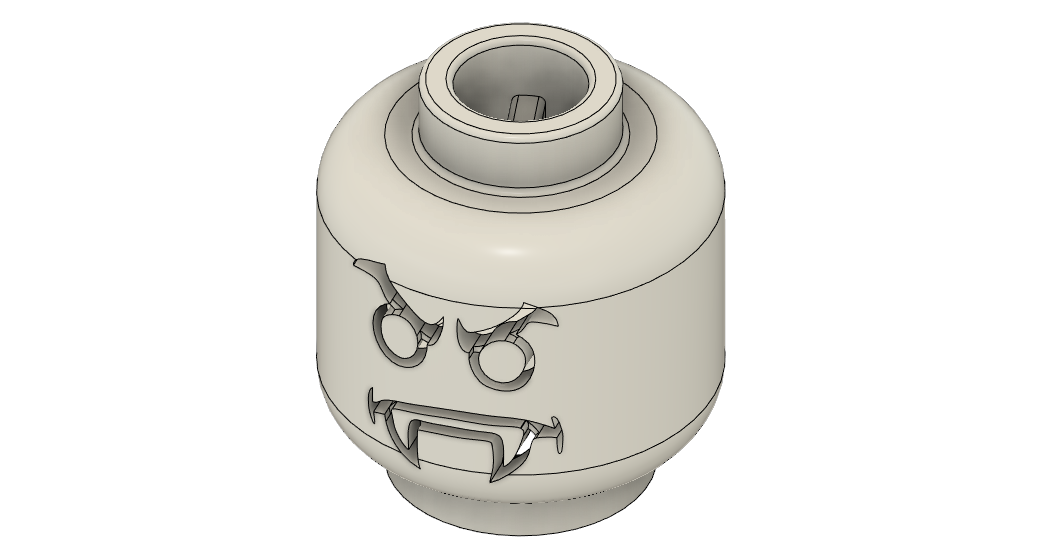 LEGO Vampire Head by Tyler Nielsen Download free STL model