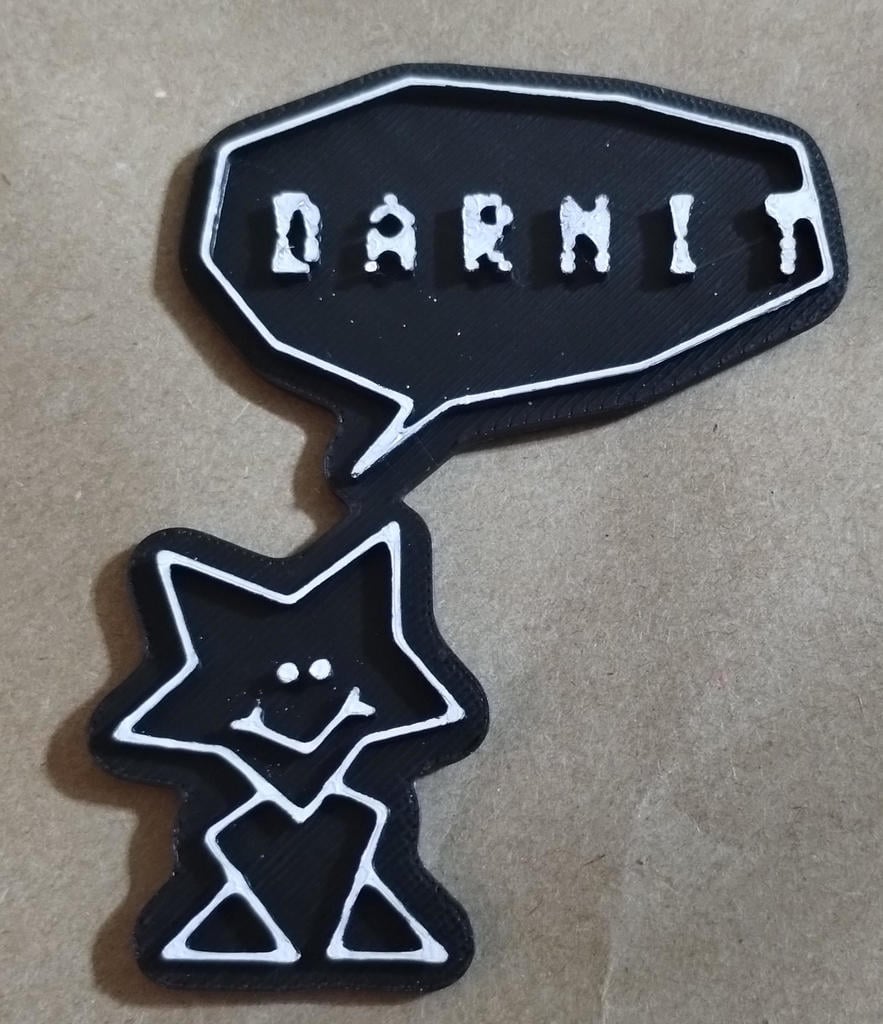 Vectrex - Spike "DARNIT"...badge/magnet/decoration...thing