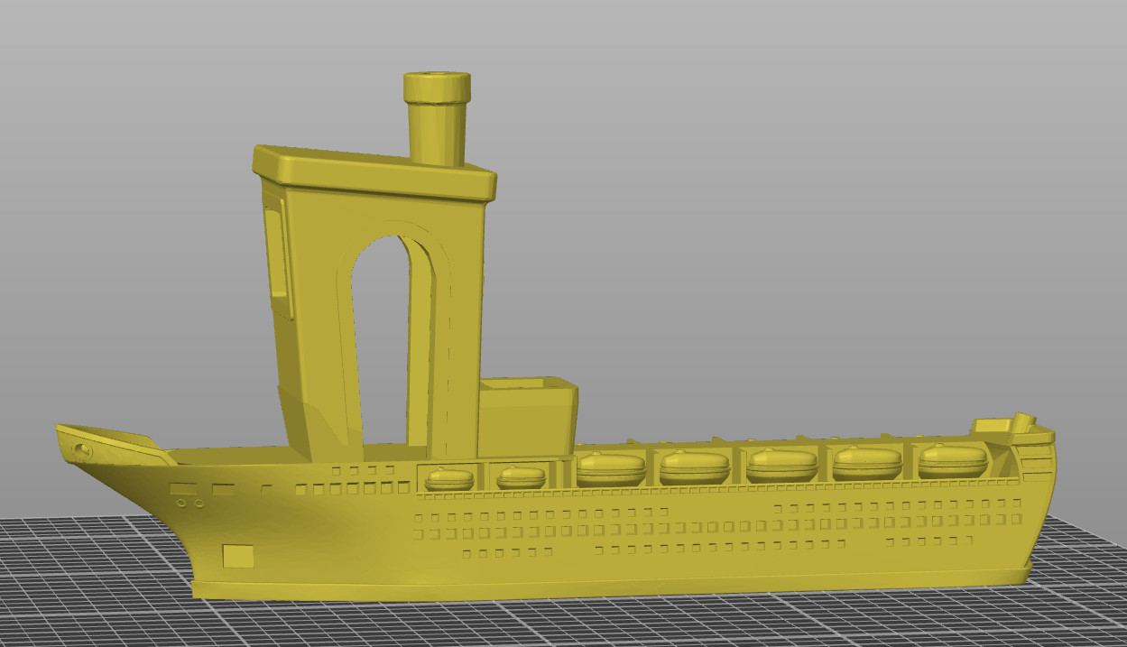 cruise ship benchy