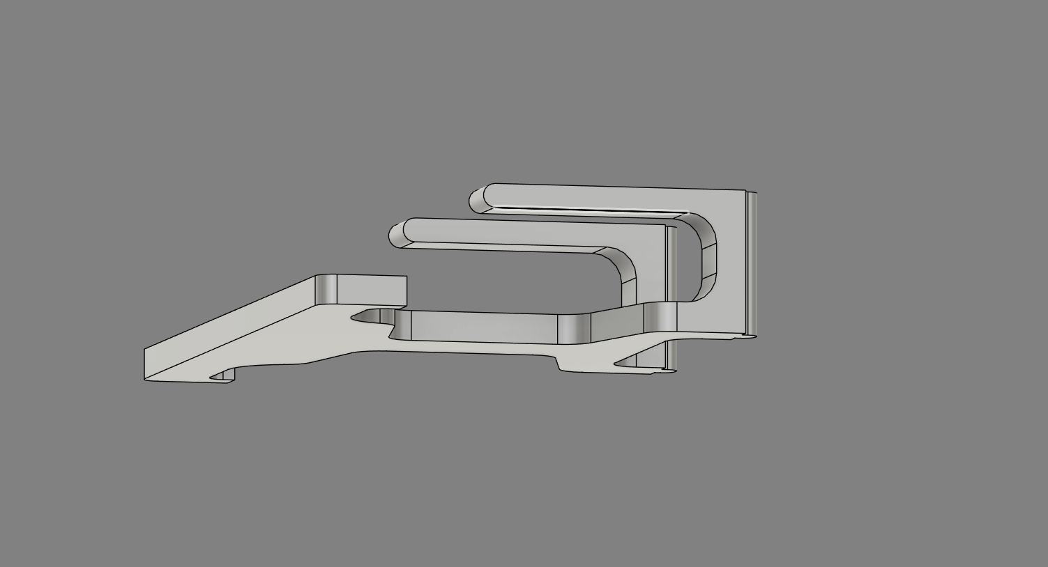 VESA 100 Cable holder behind monitor. No screws needed! — miniatura 5