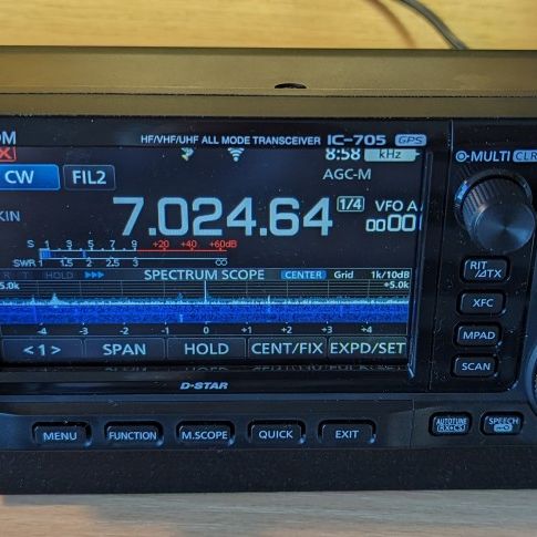Icom IC-705 table stand by OK1HRA | Download free STL model