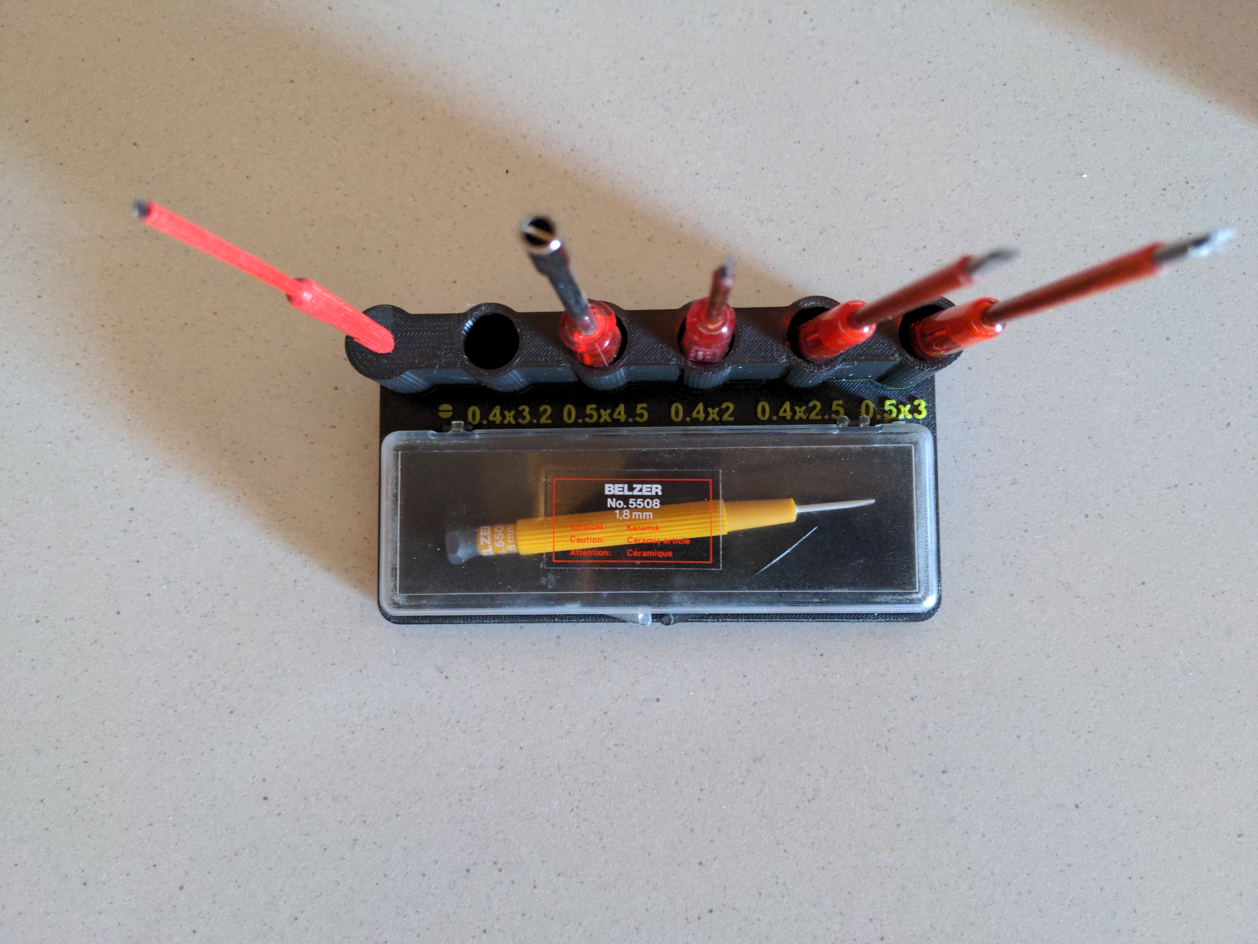 Precision Screw driver Stand - Abgleich Schraubendreher