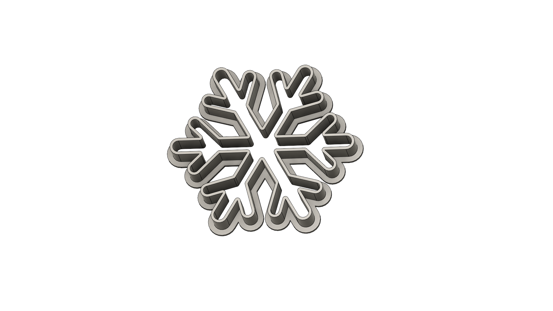 Miniatura 2 do modelo 3D Snowflake Cutter