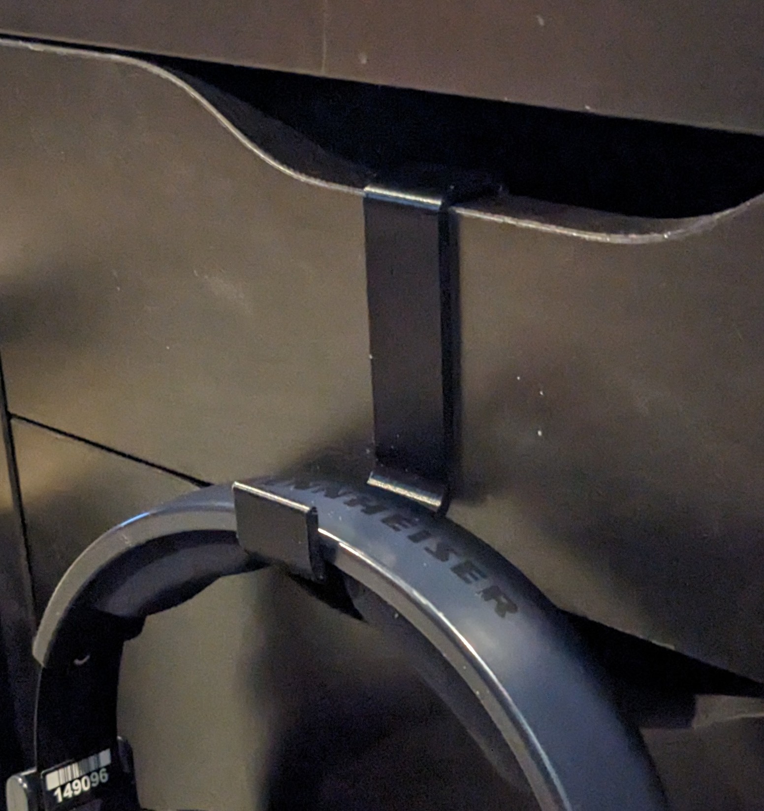 Simple Ikea Alex drawer front hanger