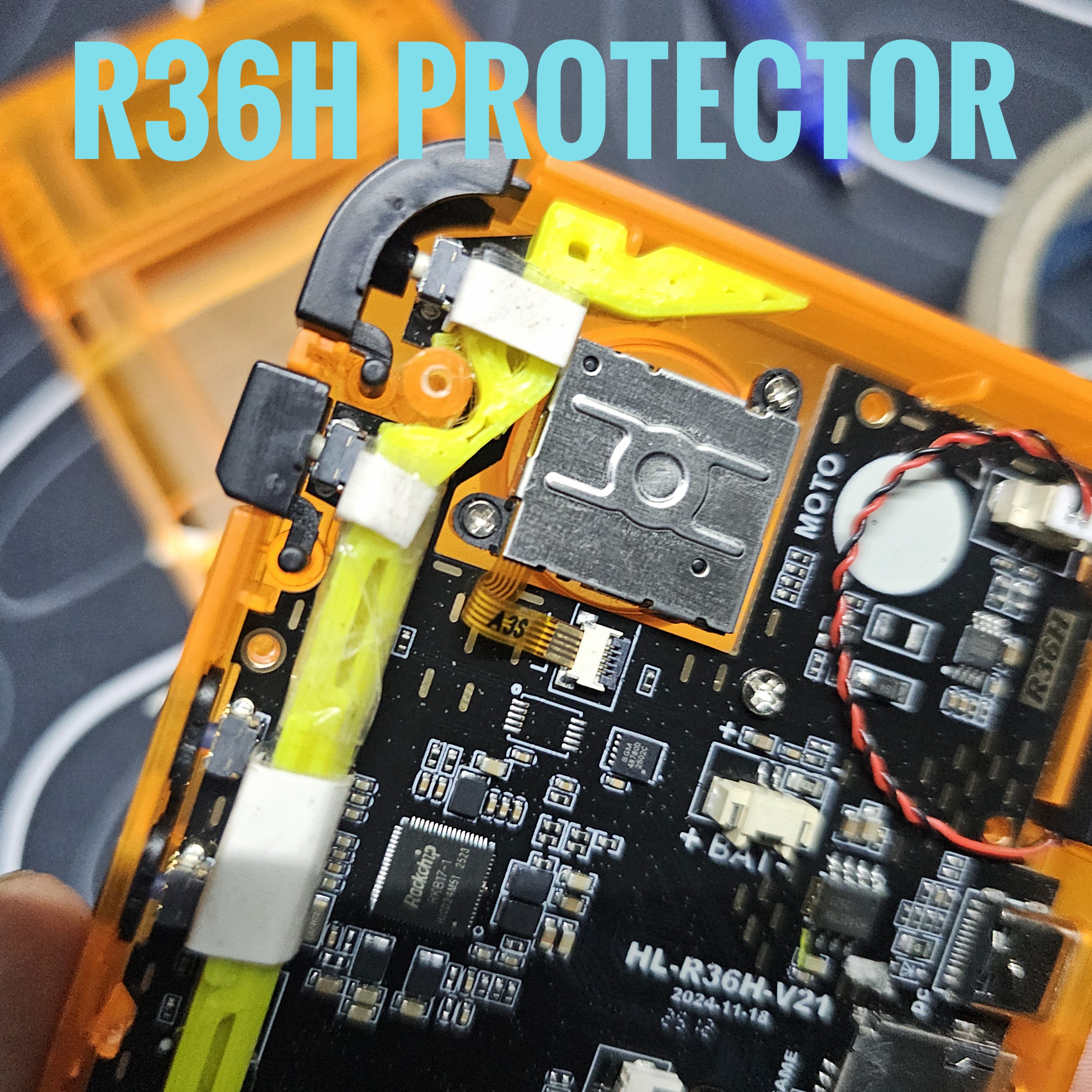 R36H Internal Button Bracket Protector - Anti-Strain Support (L/R, Power & Volume)