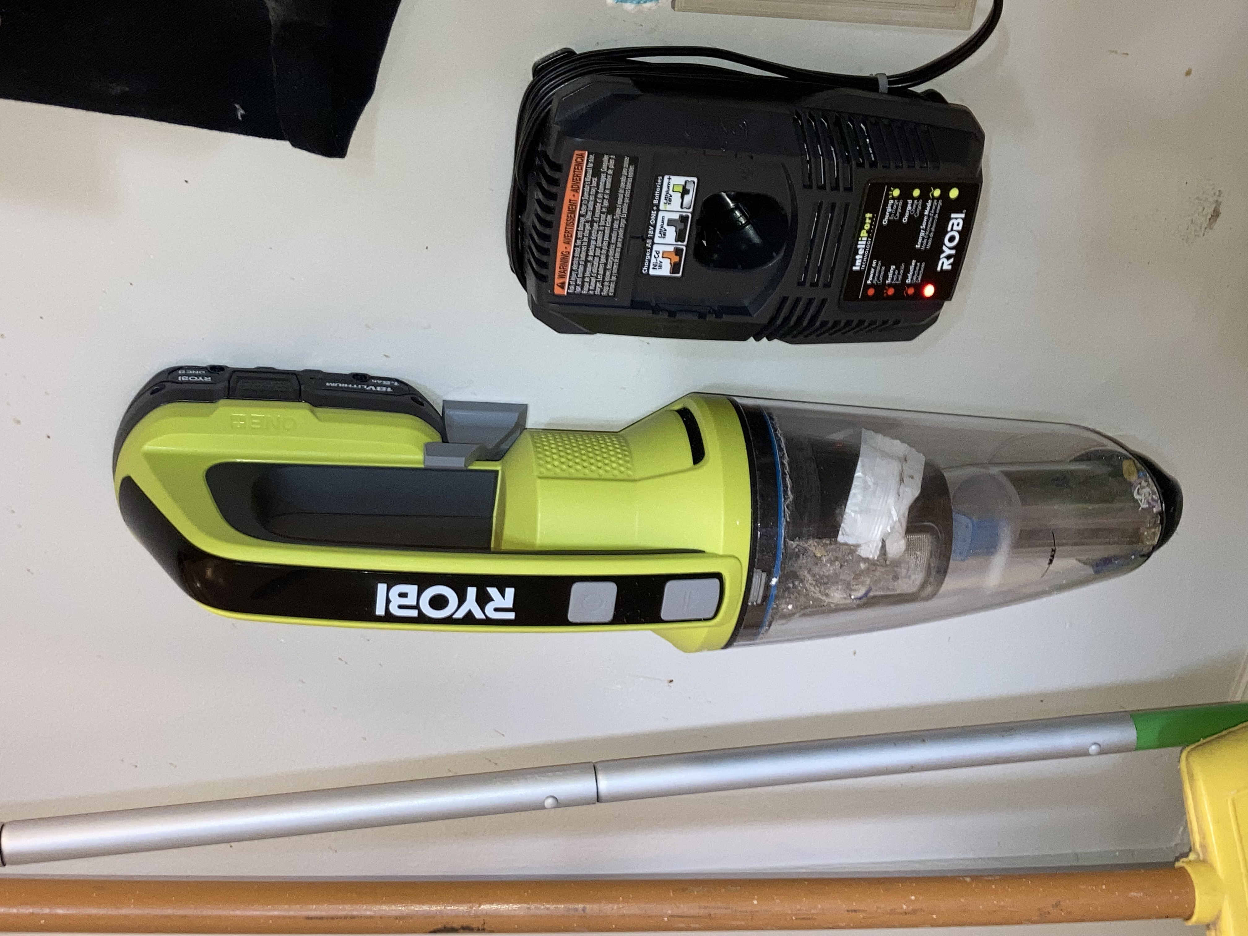 Ryobi PCL702 hand vacuum wall mount