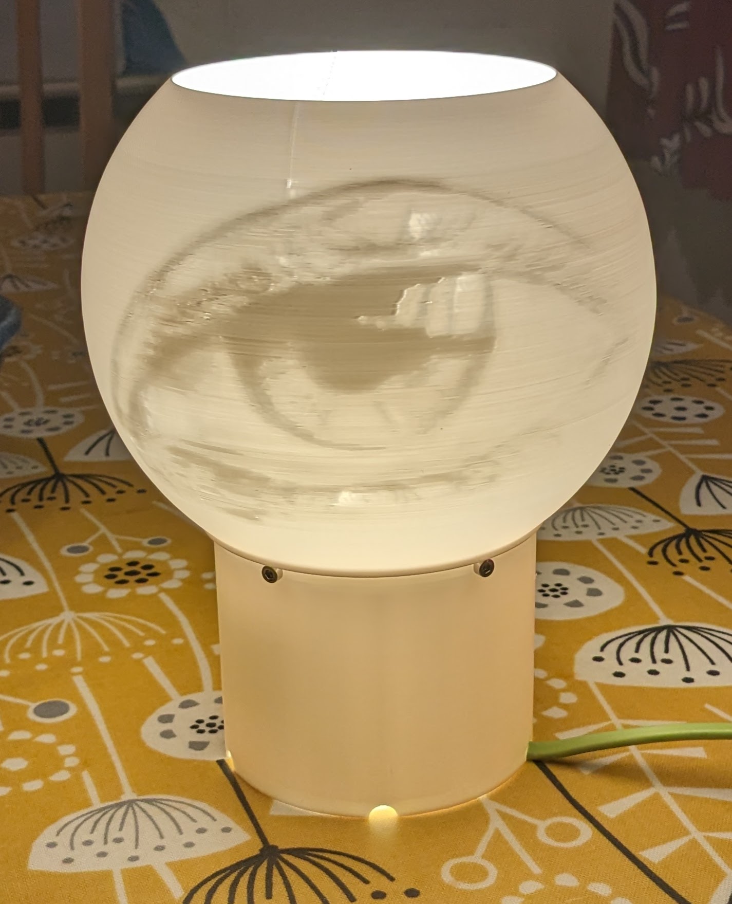Lithophane Sphere Lampshade