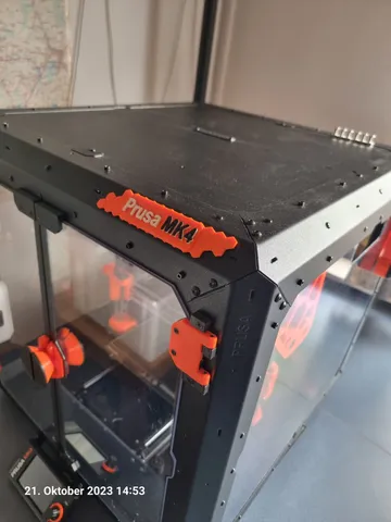 Prusa MK4 - Typenschild Wabendesign