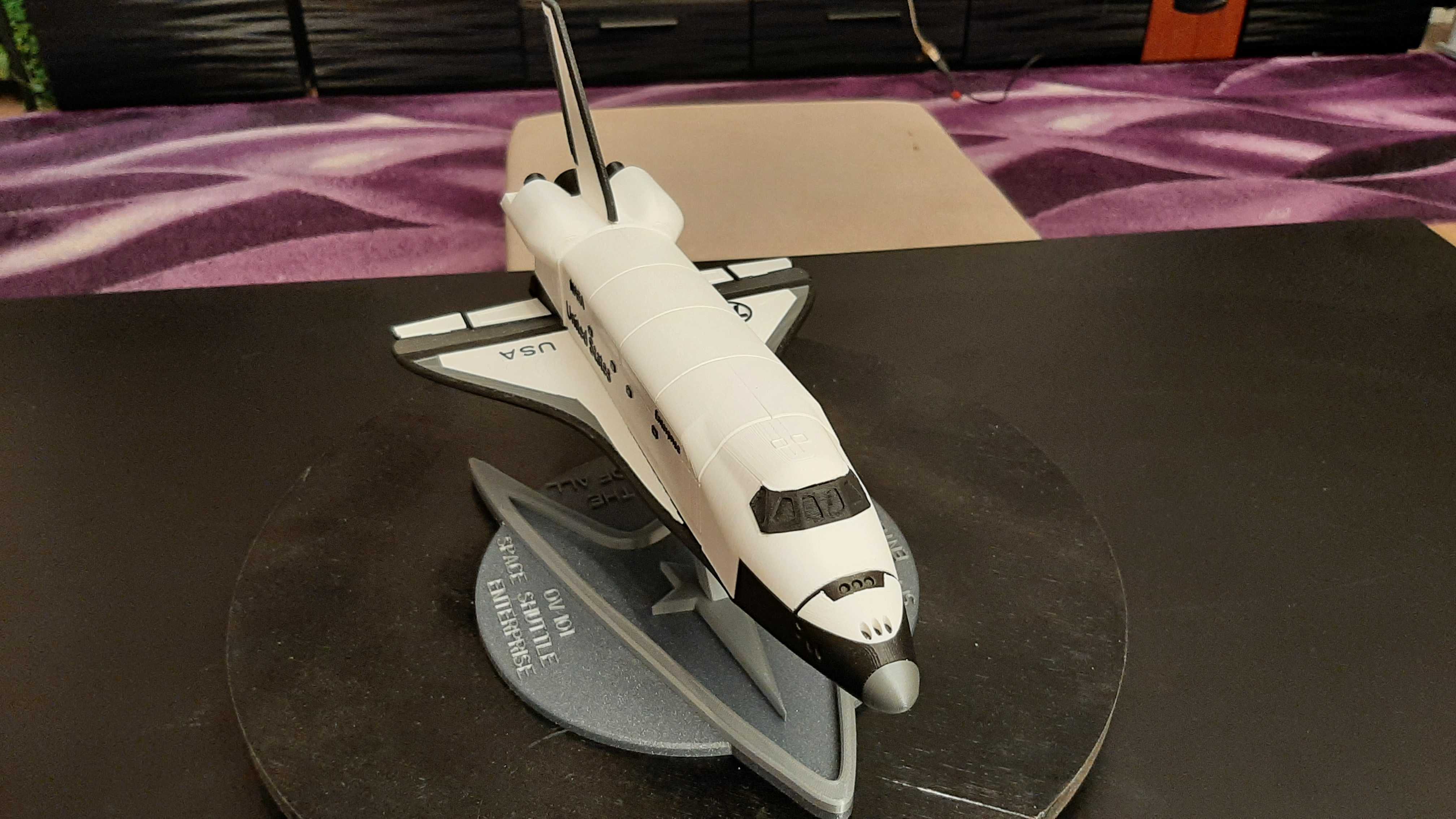 3d printed star trek shuttle