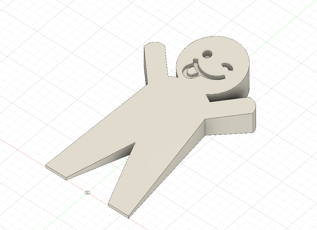 Doorstop happy person