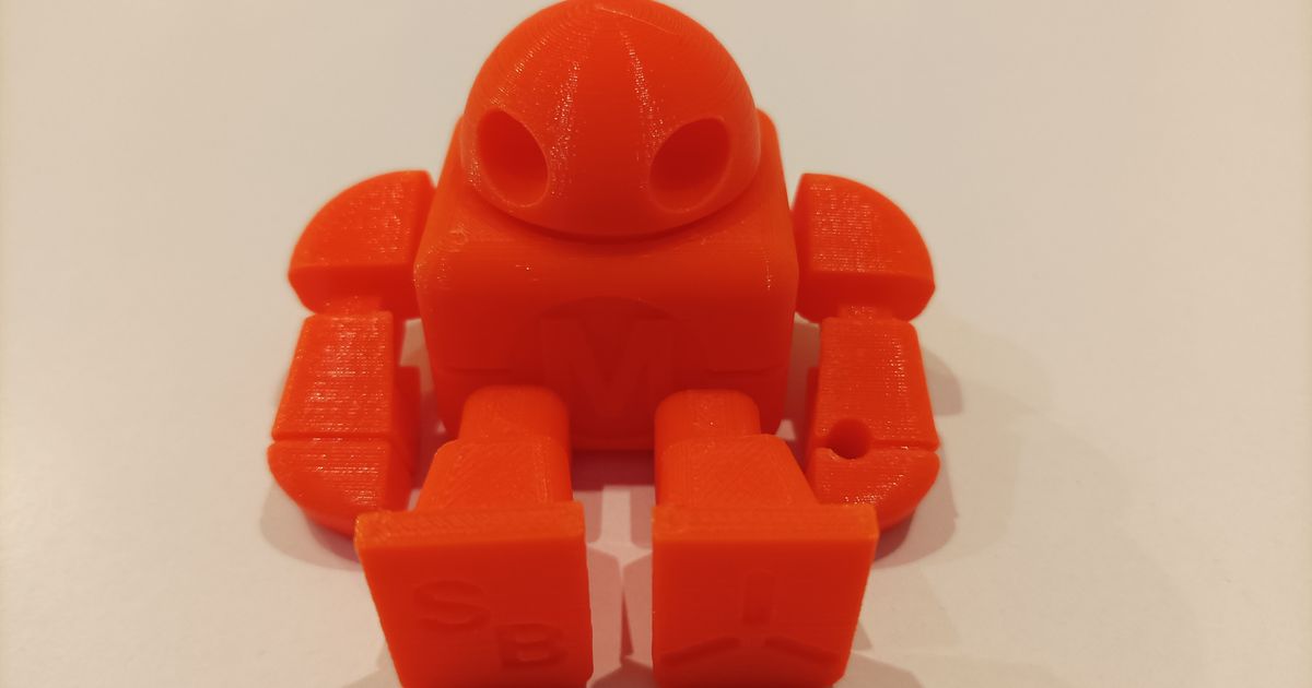 Maker Faire Robot Action Figure by Geoff. Download free STL model