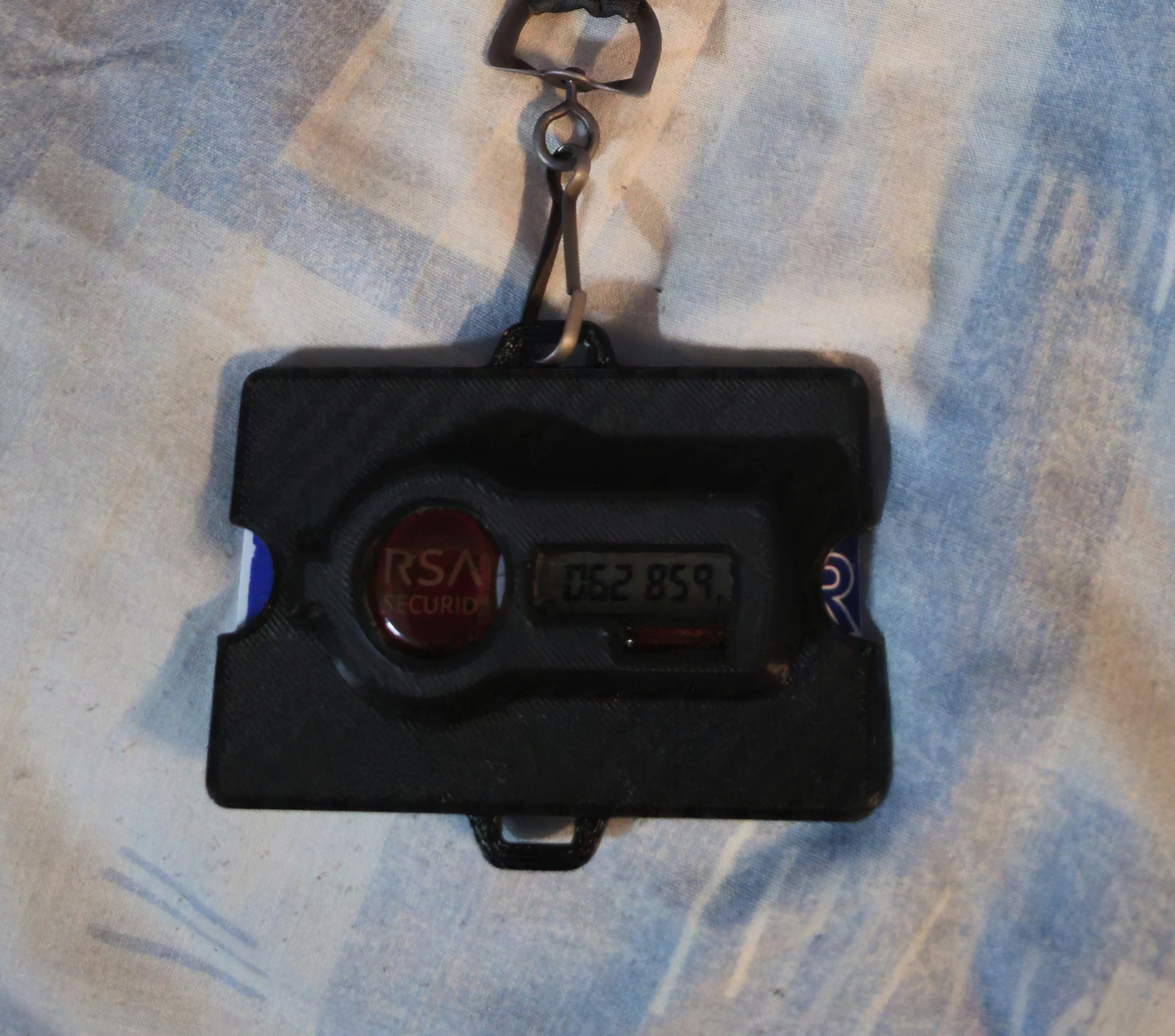 ID badge holder with RSA SecurID pocket