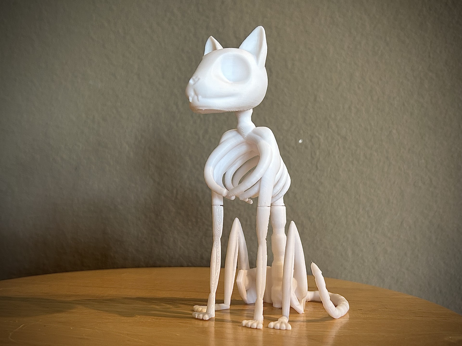 Stylized Cat Skeleton 3D model thumbnail