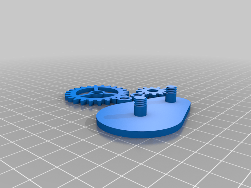 Spur gears with lock(fixed) by Makersmanifest Download free STL model