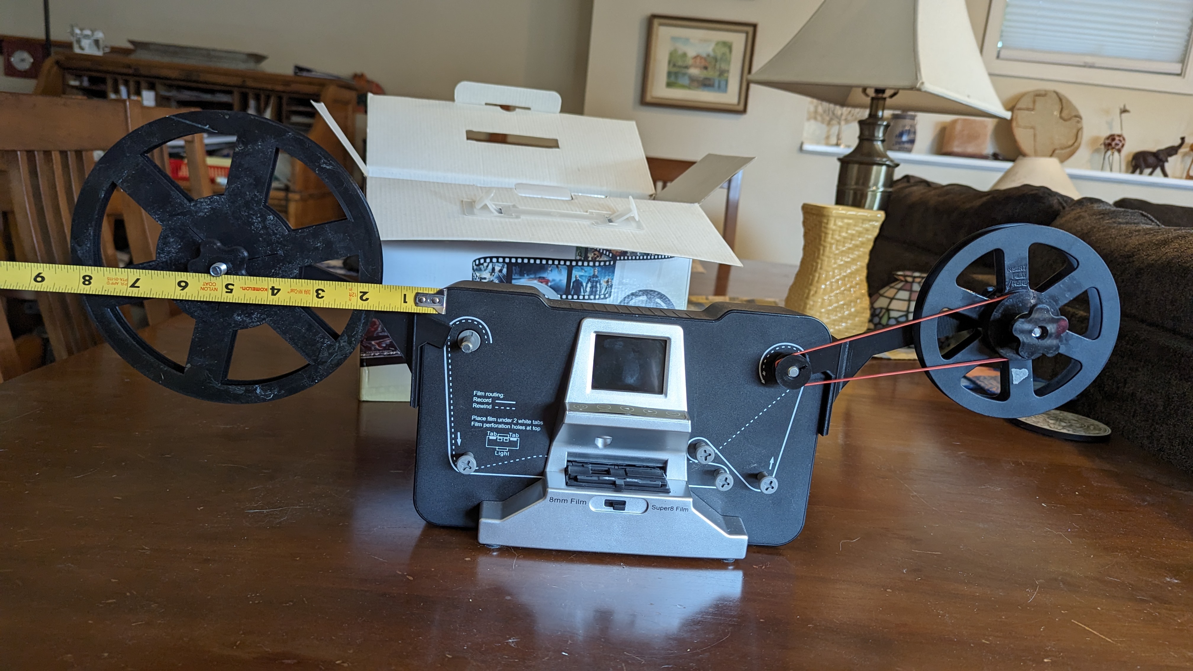 Wolverine 8mm / Super8 Film Scanner Mod for Larger Film Reels by