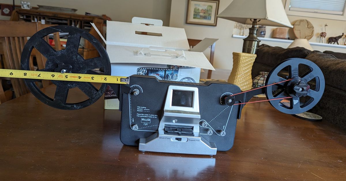 Wolverine 8mm / Super8 Film Scanner Mod for Larger Film Reels by Shane  Graber, Download free STL model