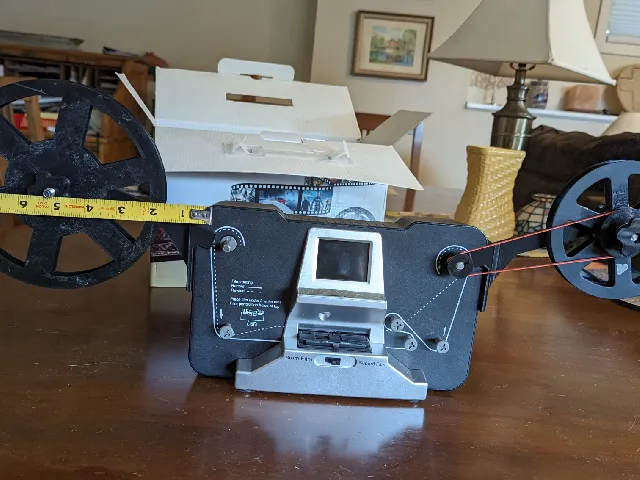Wolverine 8mm / Super8 Film Scanner Mod for Larger Film Reels