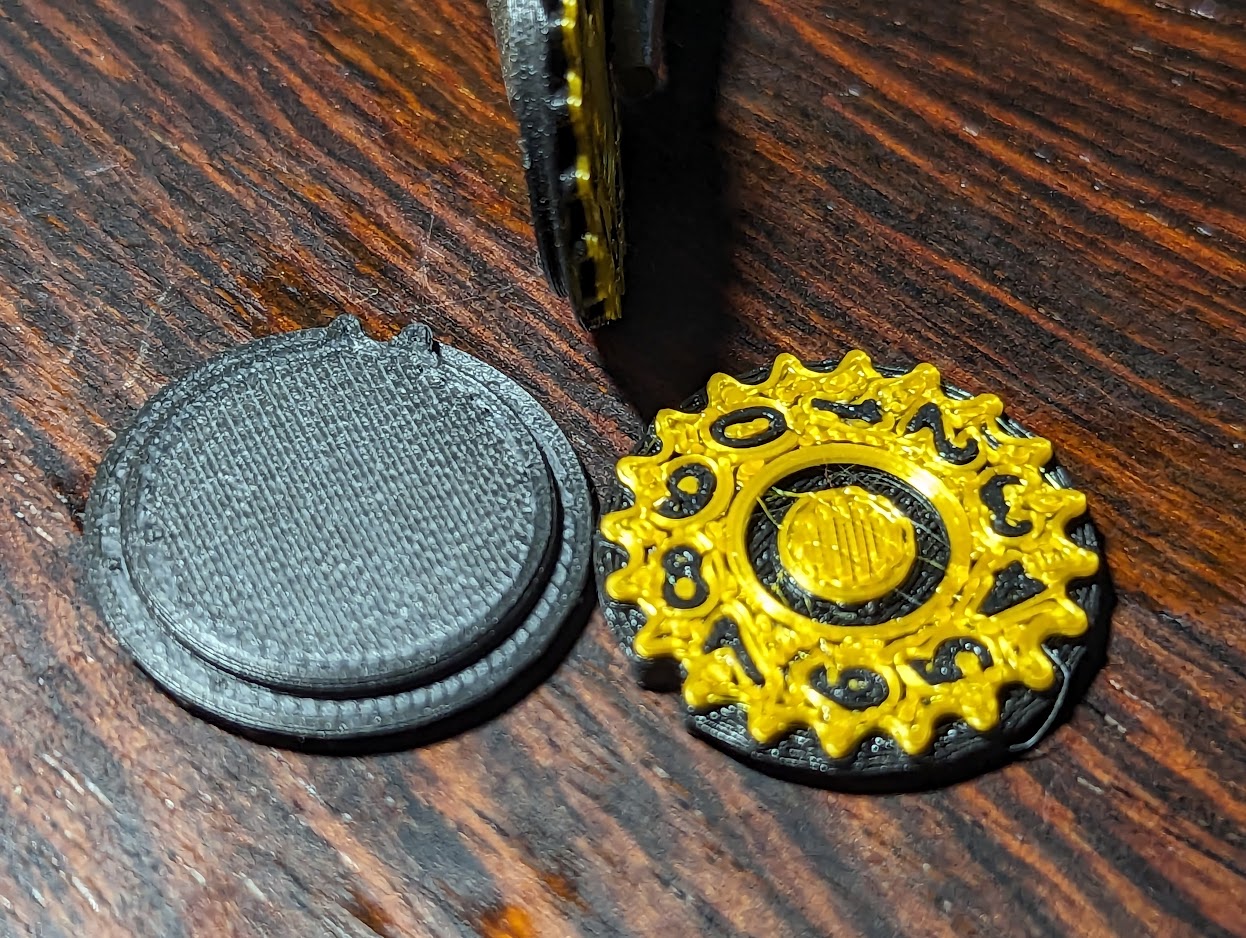 DnD 3 digit HP counter combined number dial with flush numbers by