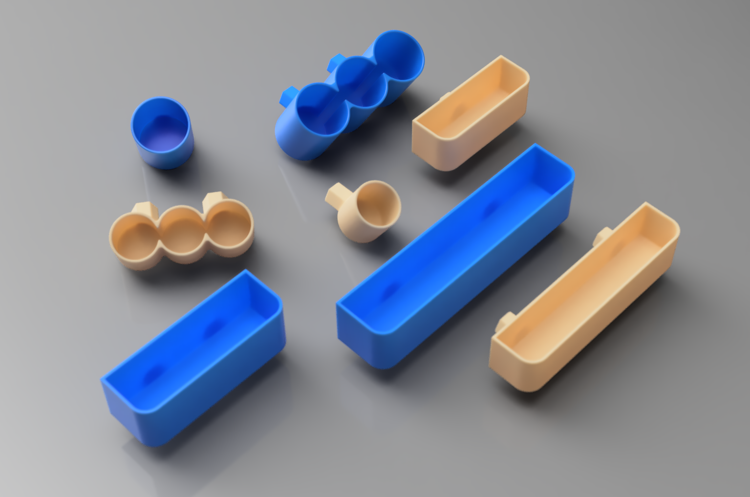 Gluestick or similar tube Shelves and Holders for HSW Wall by
