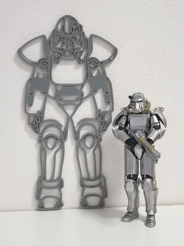 Fallout T51 Power Armor Wall Art