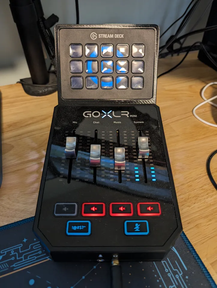 GOXLR Mini Stream Deck Mount by SeaOlympian | Download free STL