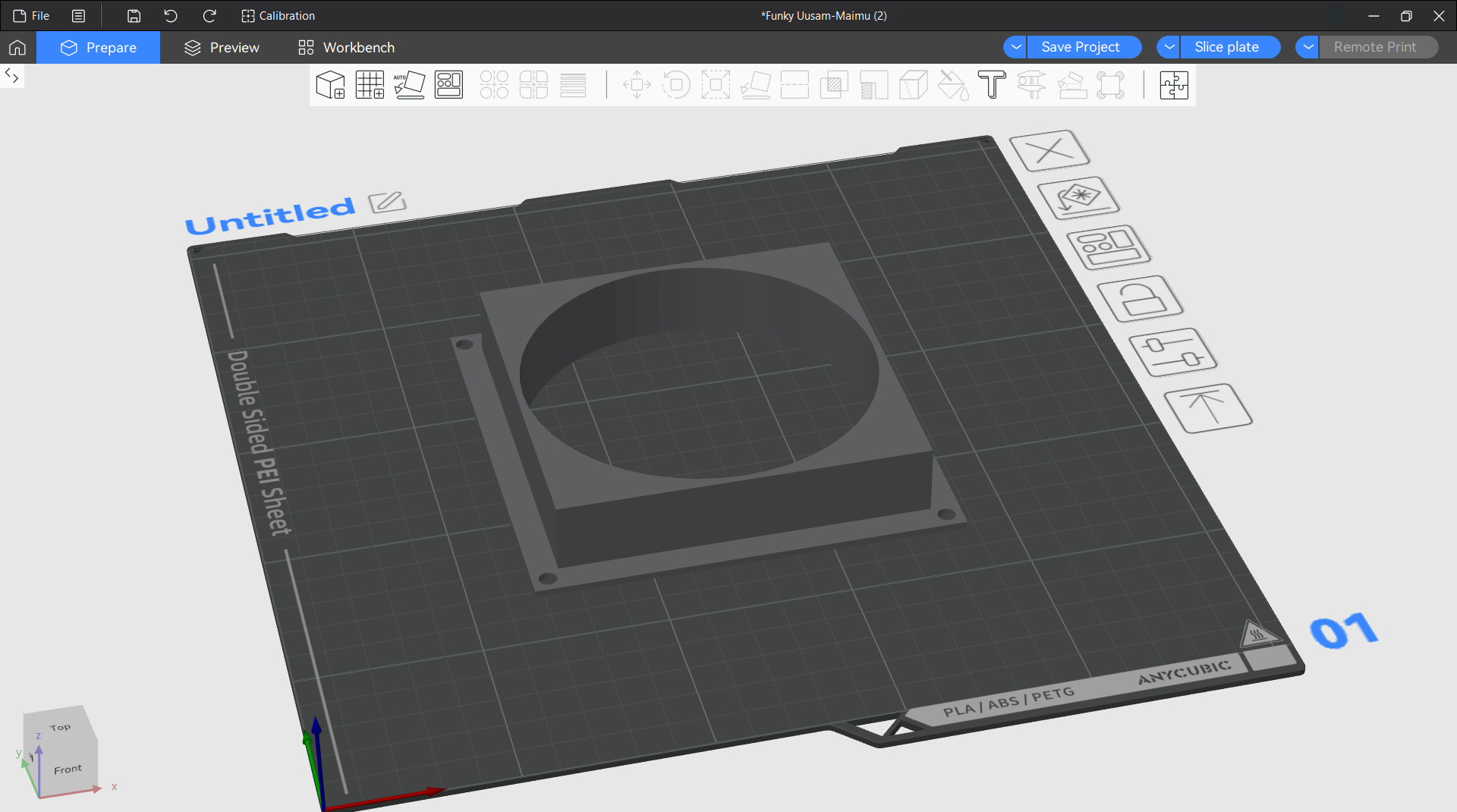 simple 120mm fan cover