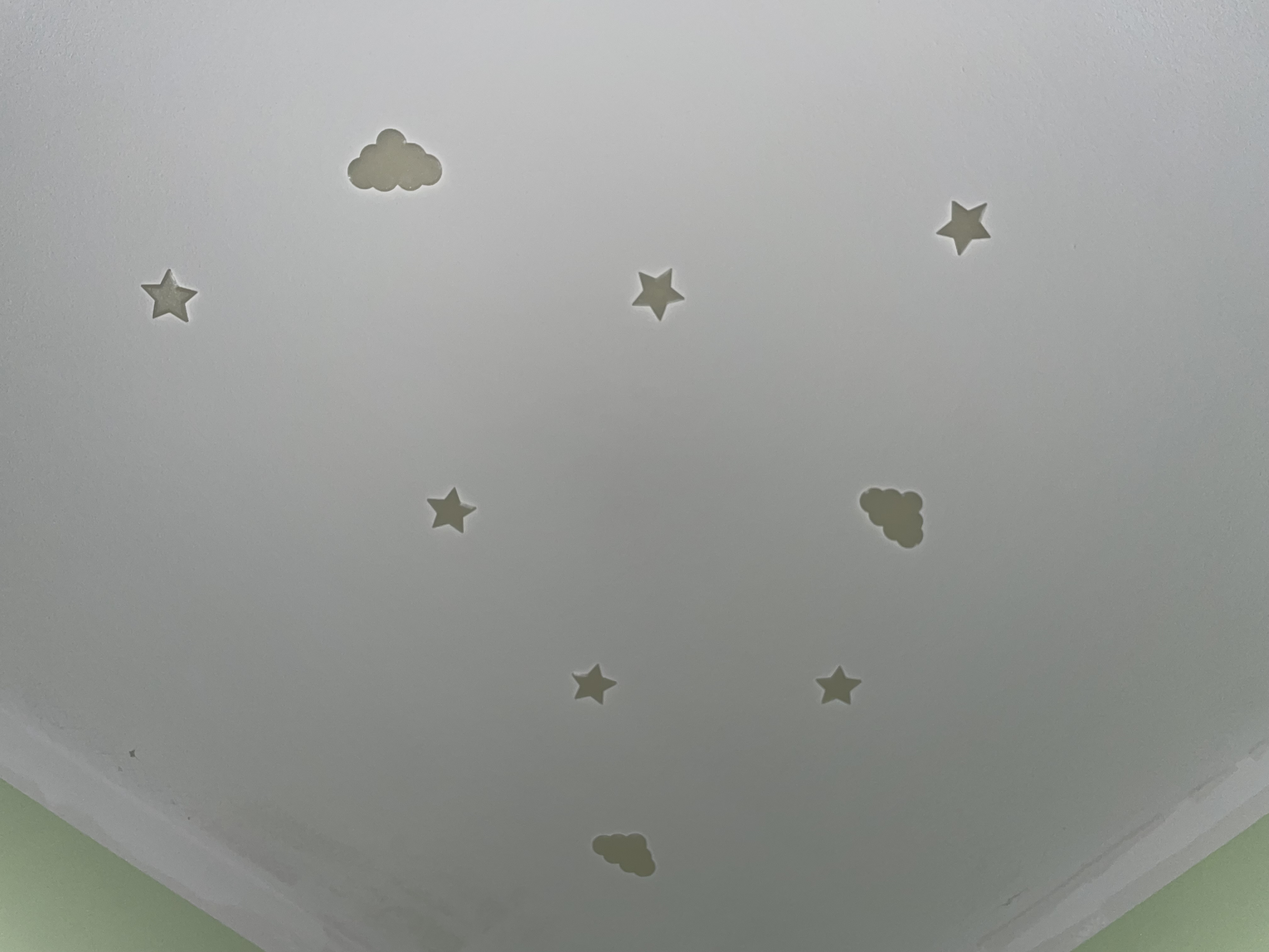 Glow stars, cloud and moon