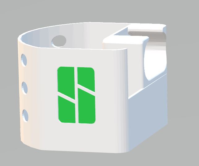 BambuLab A1-mini Purge/Poop basket - Solid - Mini with Logo and fill indicator