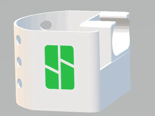 BambuLab A1-mini Purge/Poop basket - Solid - Mini with Logo and fill indicator