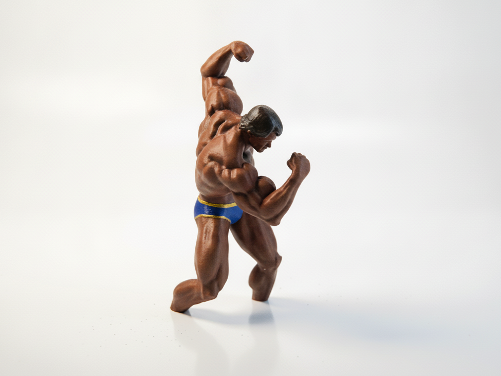 Muscle Man Bodybuilder Figurine Fitness 3D Printable