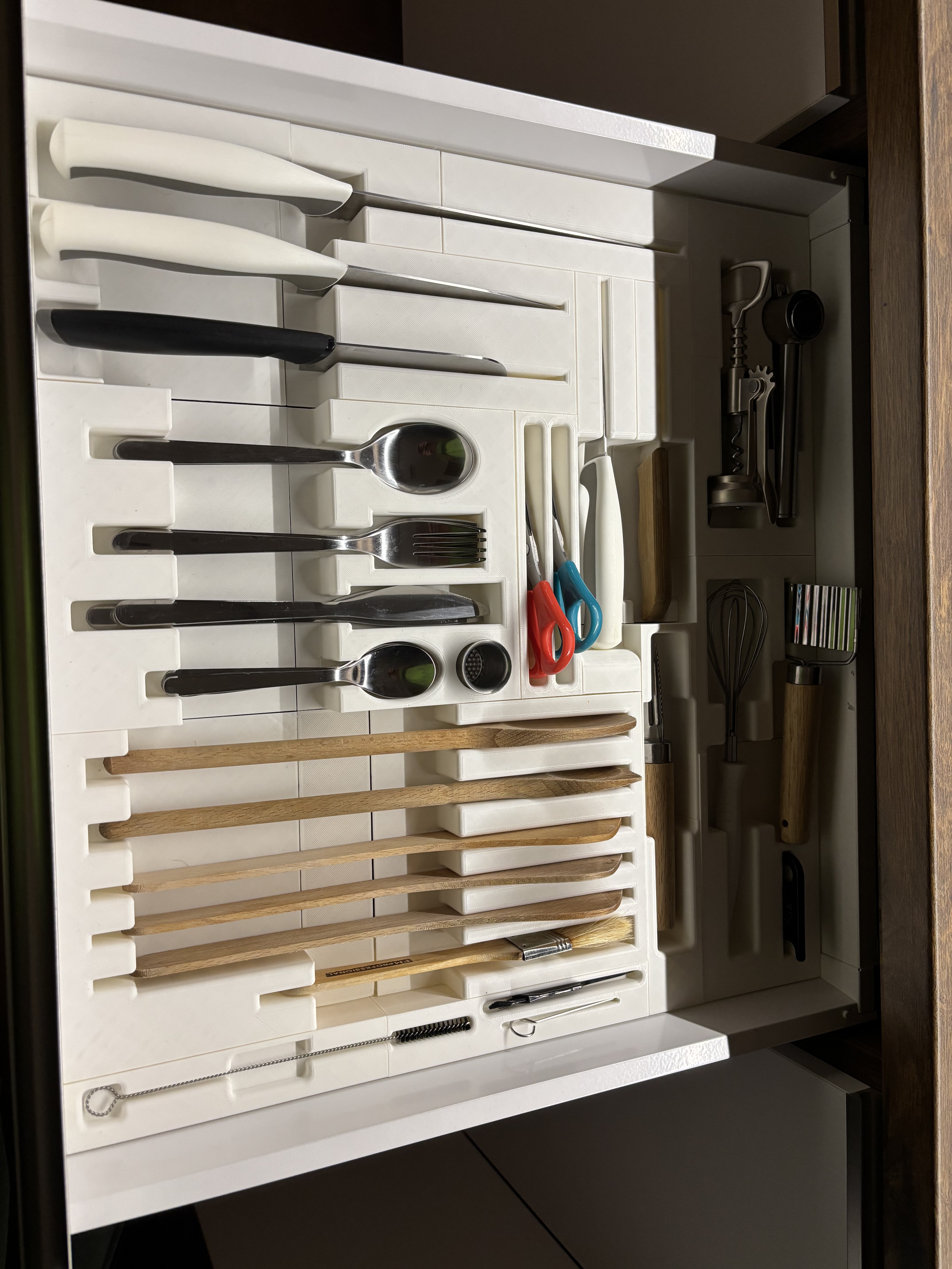 Custom gridfinity kitchen drawer organizer for BLUM drawers