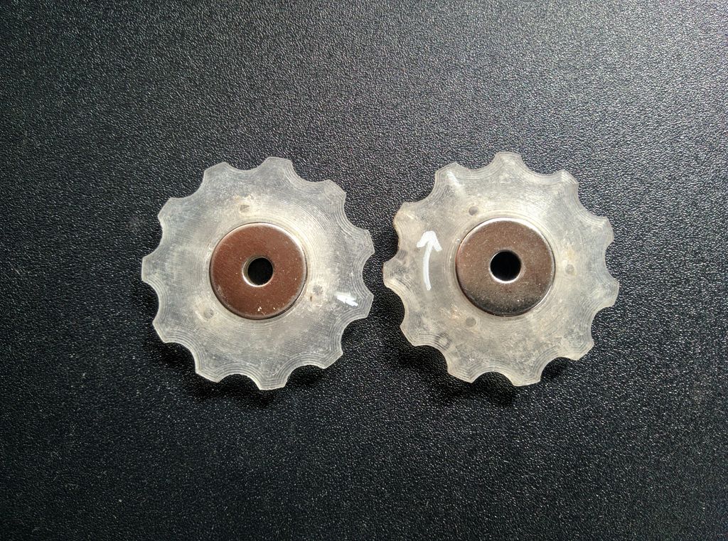 Shimano SLX / Deore Guide And Tension Pulley Set (RD-M663, Y5XE98030, 11 teeth, 10 speed). — miniatura 6