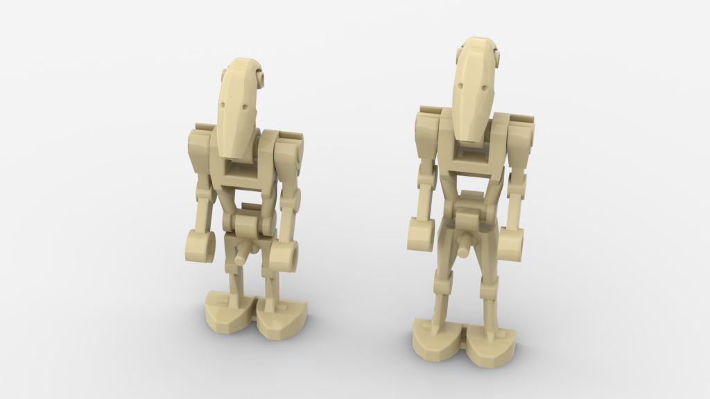 Legs Mechanical, Battle Droid with Penis