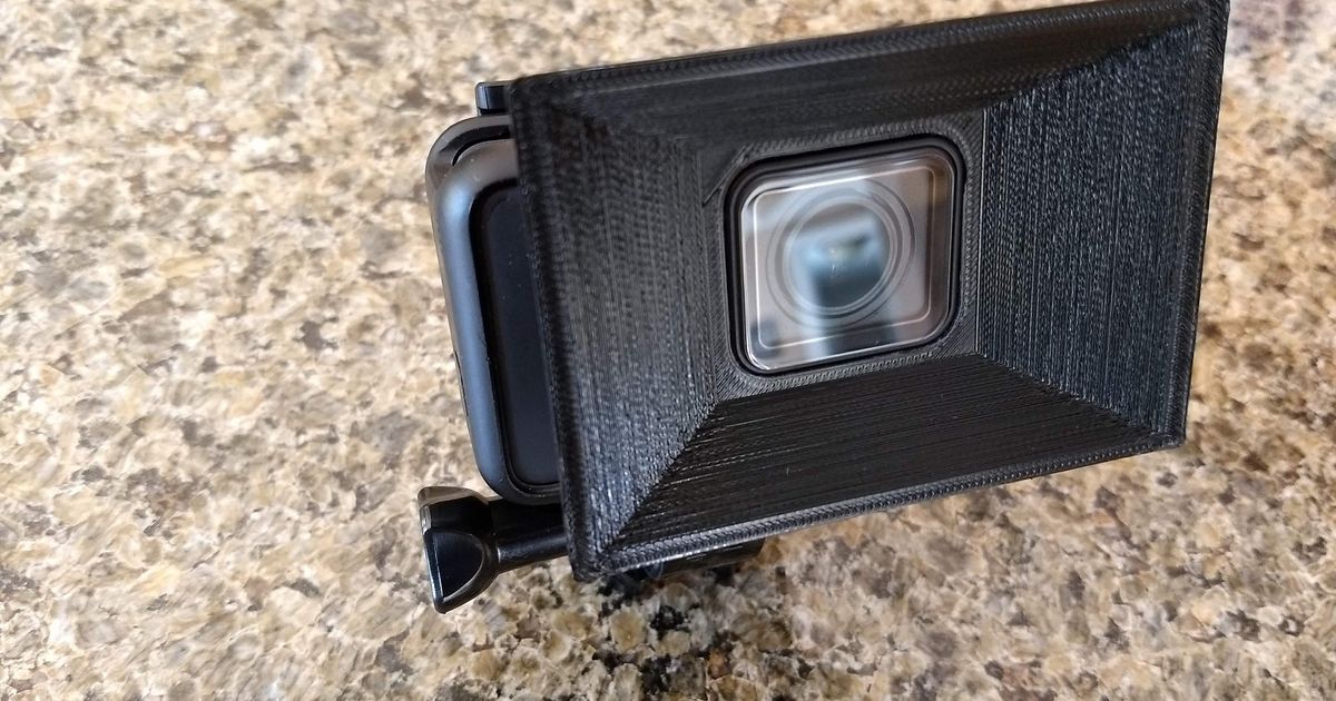 GoPro Hero 7 Lens Hood by MostlyBikeStuff Download free STL model