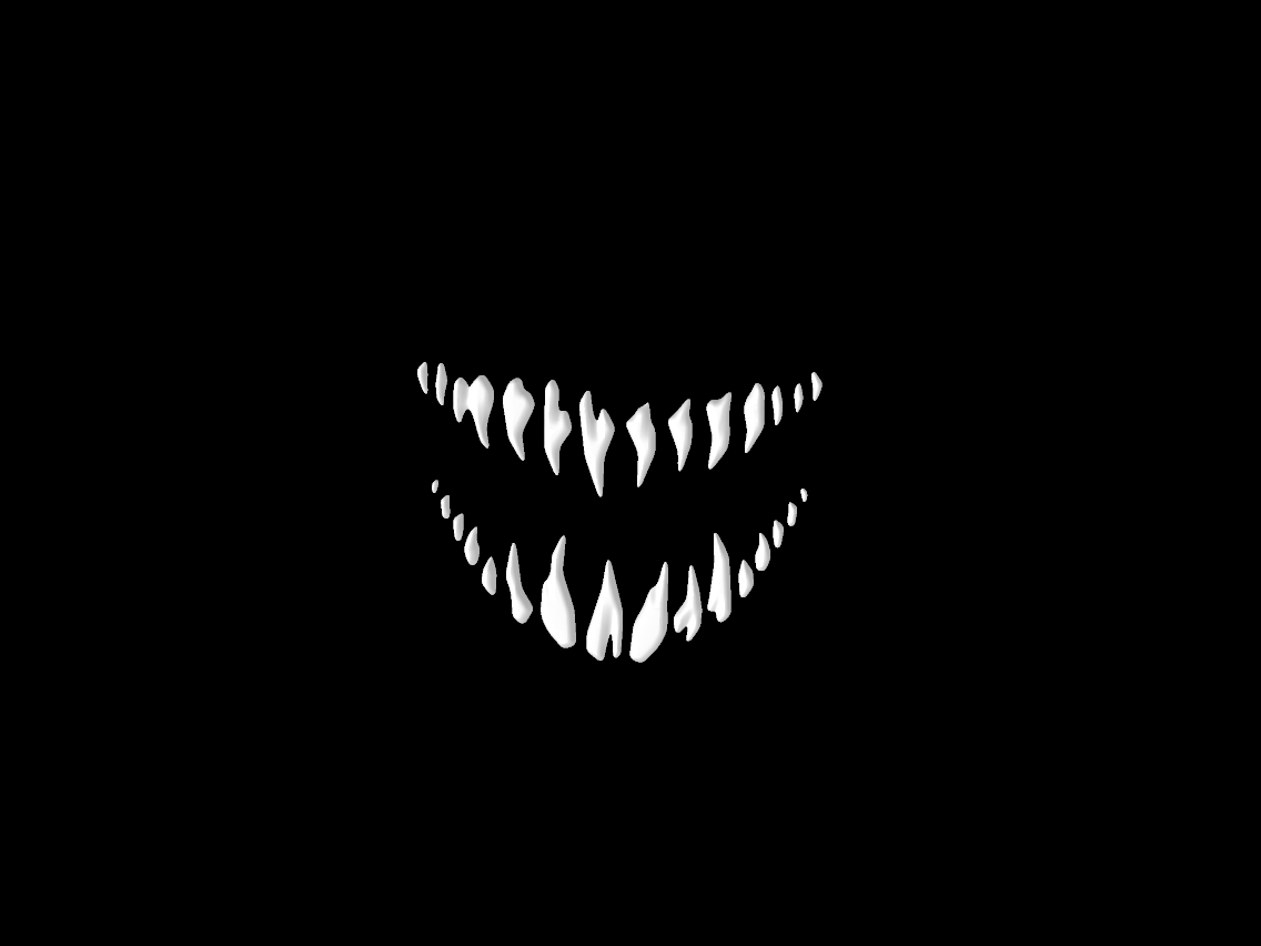 Halloween pumpkin teeth