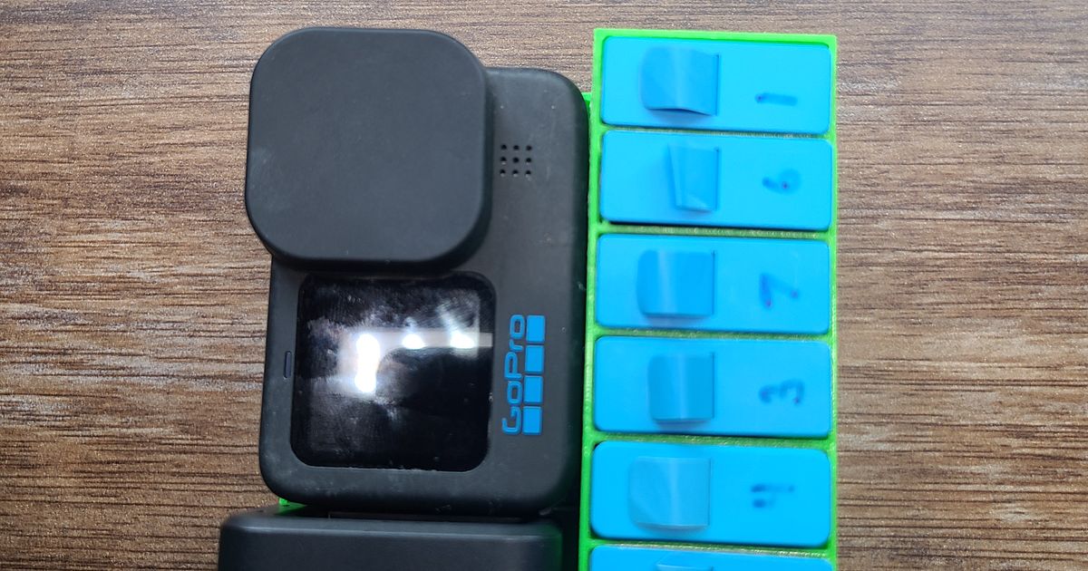 GoPro Camera and Battery Organizer Storage Gopro 9 10 11 and 12 by ...