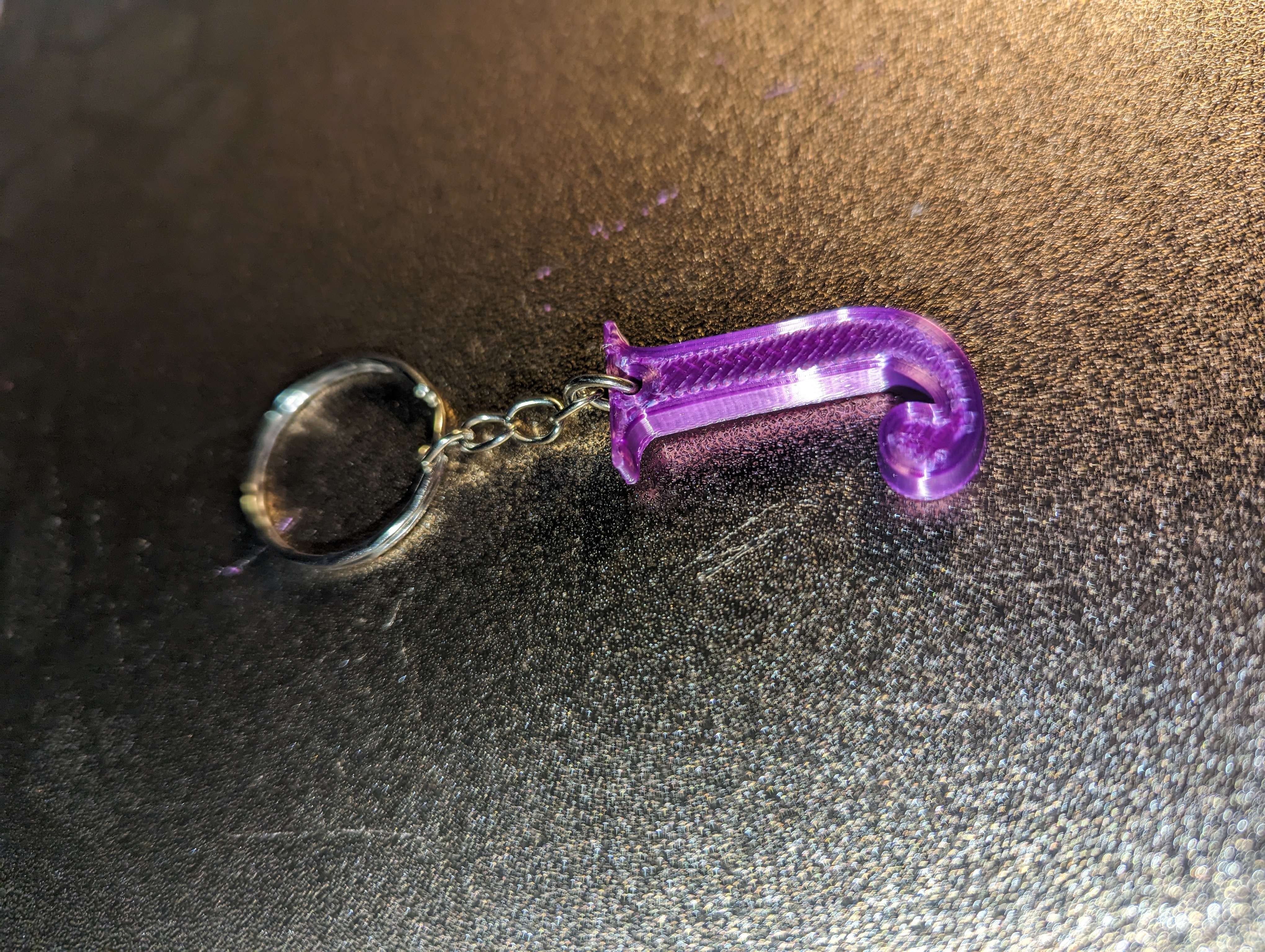 Letter J keychain by Saros Download free STL model