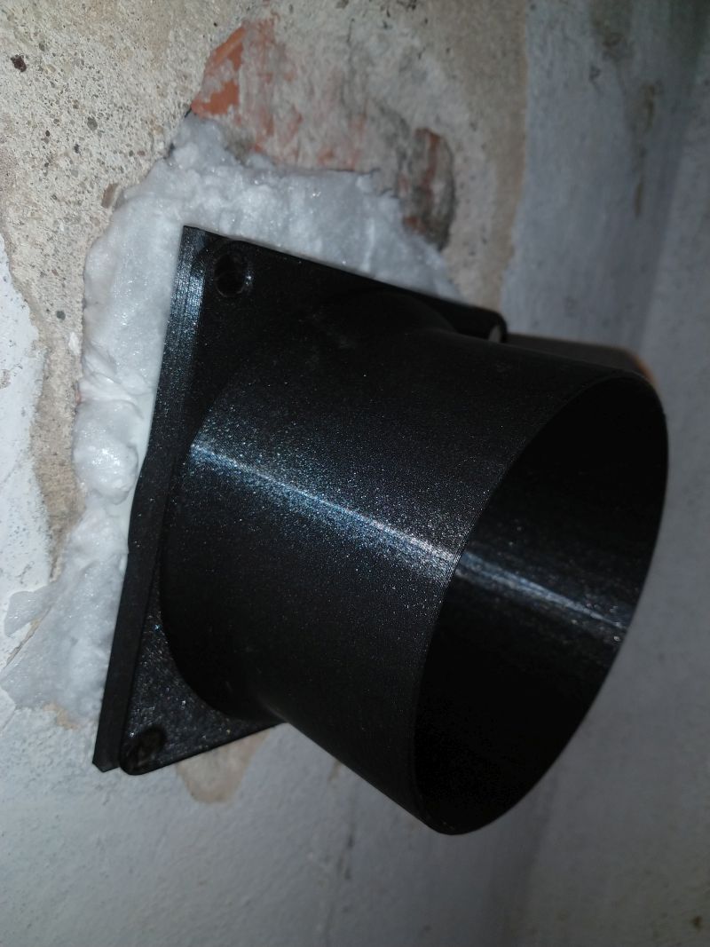 125mm ventilation fast connector by Aseris | Download free STL model