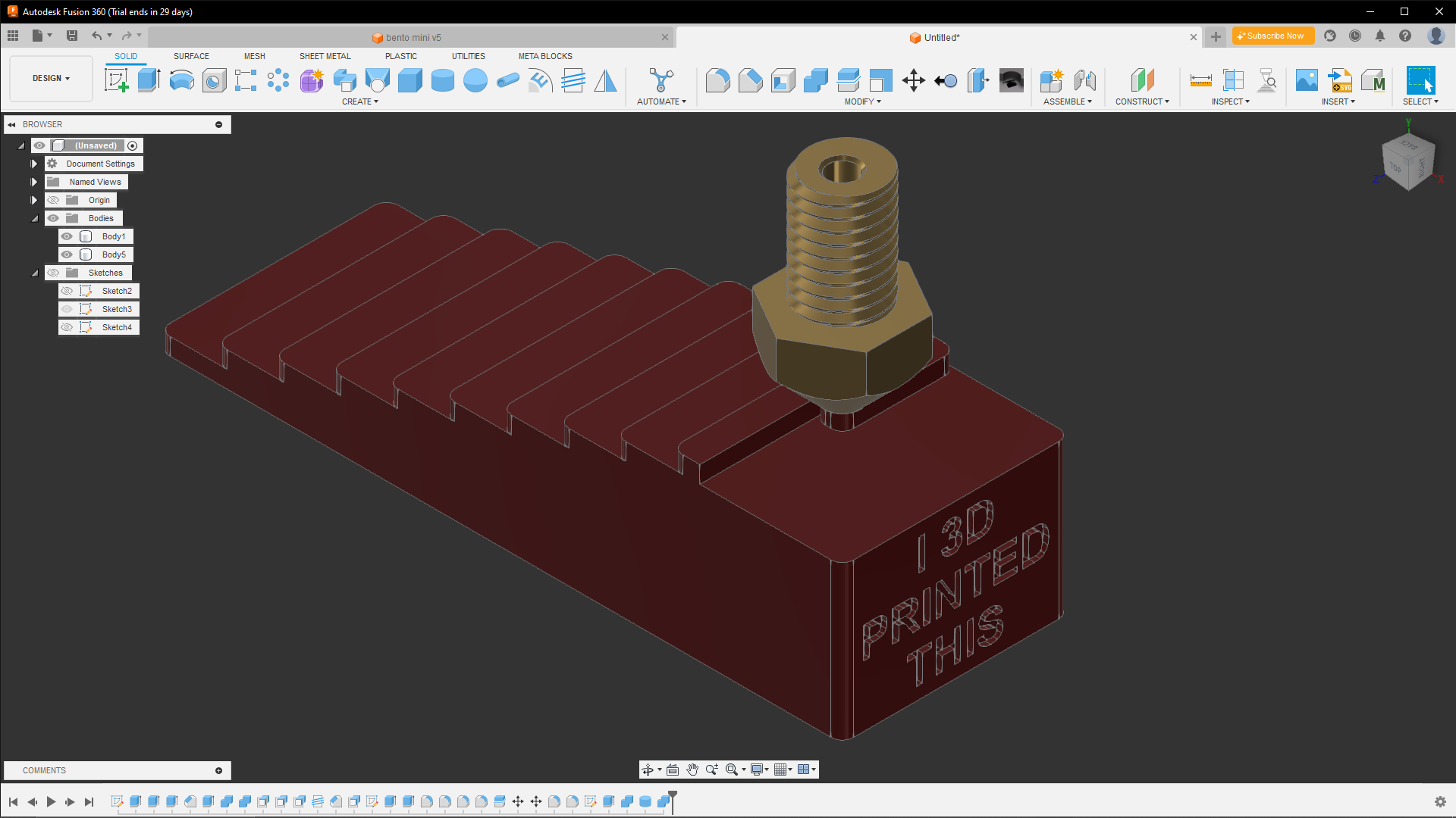 3D printed door stop